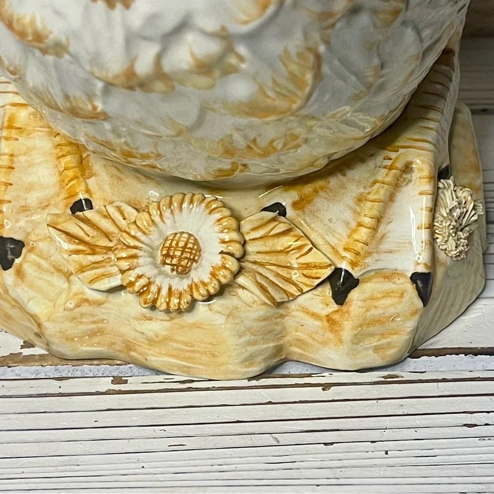 Vintage Jay Willfred NY Italian Art Majolica Duck Tureen Ladle Soup Casserole‎